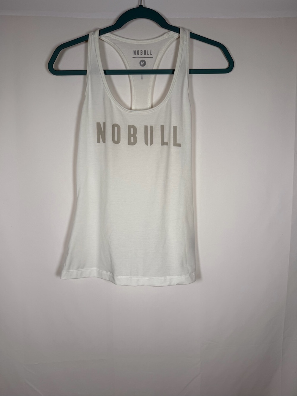 NOBULL White Logo Racerback Training Tank‎